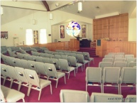 the sanctuary (Note the preacher!)
