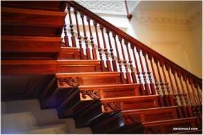 mahogany stairway